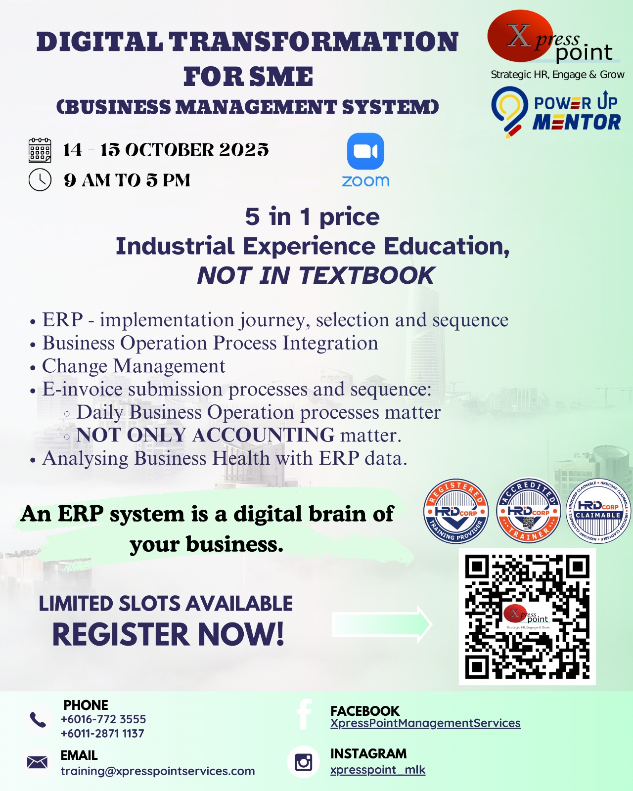🚀 ERP in Action: Powering your SME Growth Poster