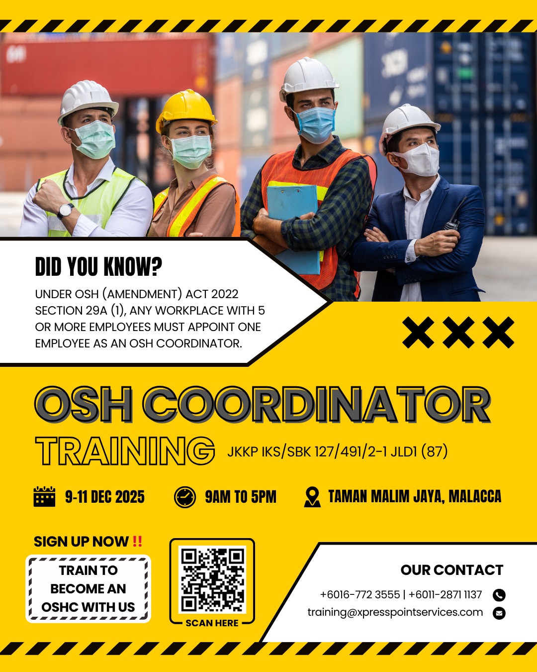 ⚠ Is your organization compliant with the latest OSH Amendment Act 2022? Poster
