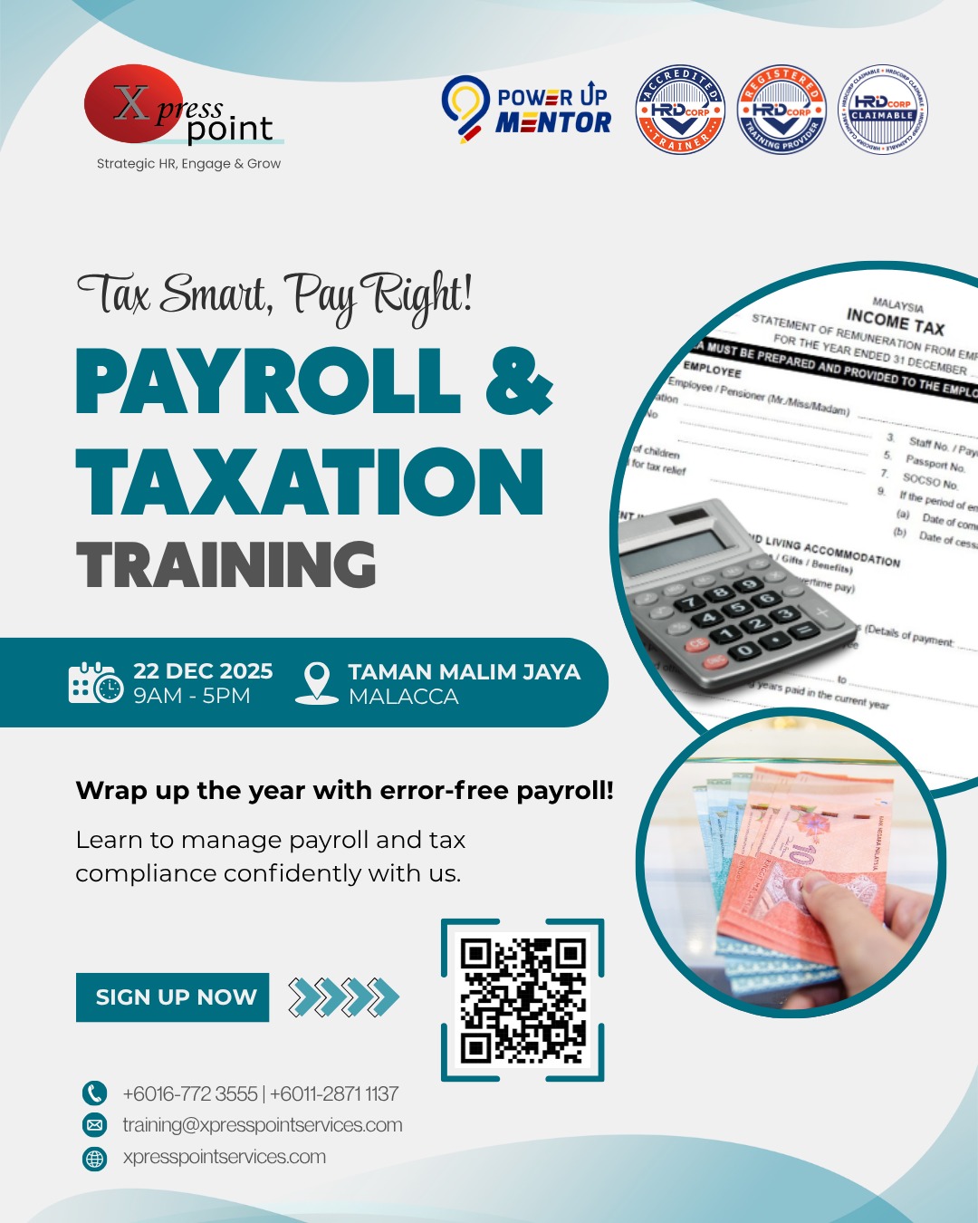 🌟 Payroll & Taxation Training Poster