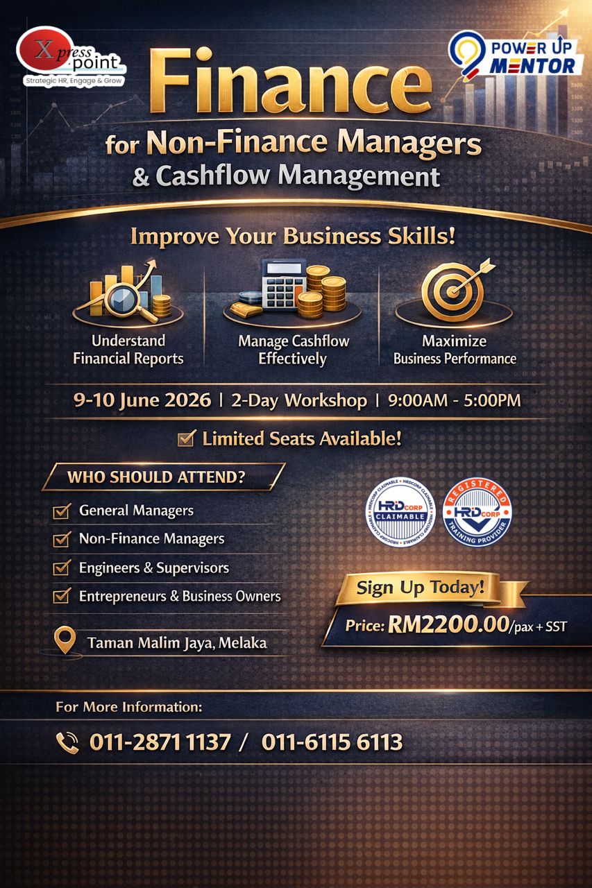 Finance for Non-Finance Managers & Cashflow Management Poster