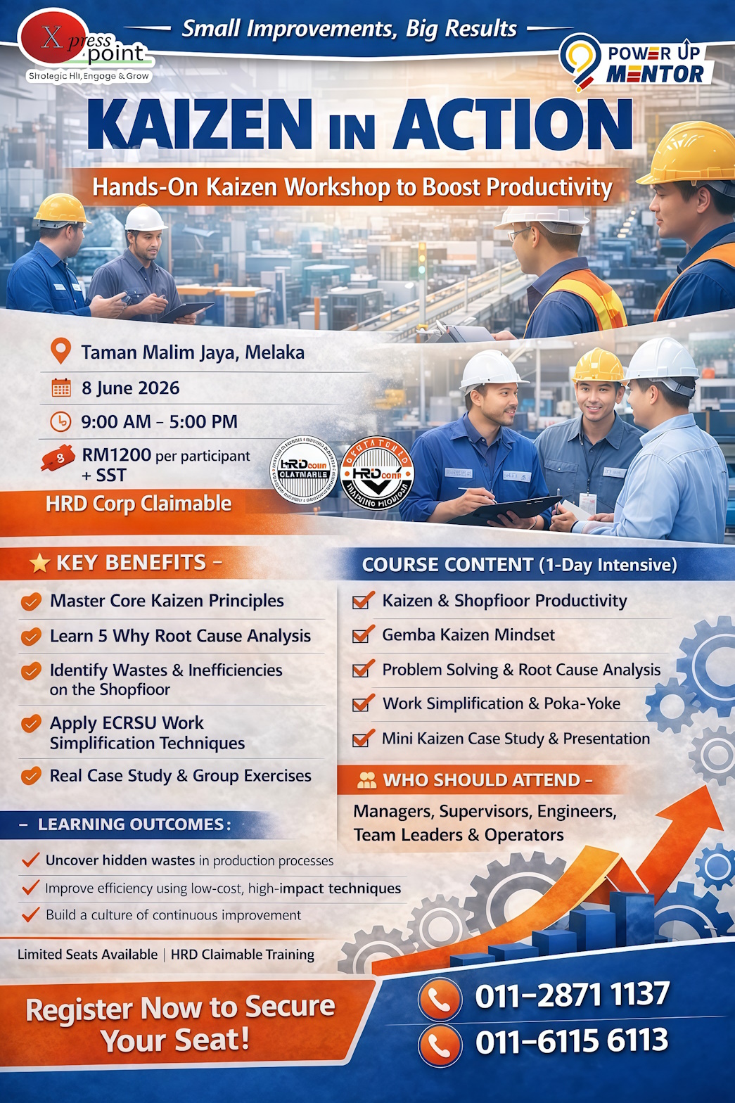 Kaizen in Action – Boost Productivity Fast! Poster