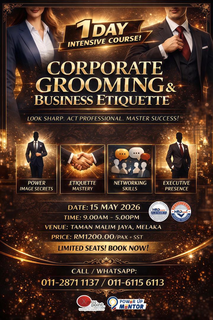 Corporate Grooming & Business Etiquette Poster