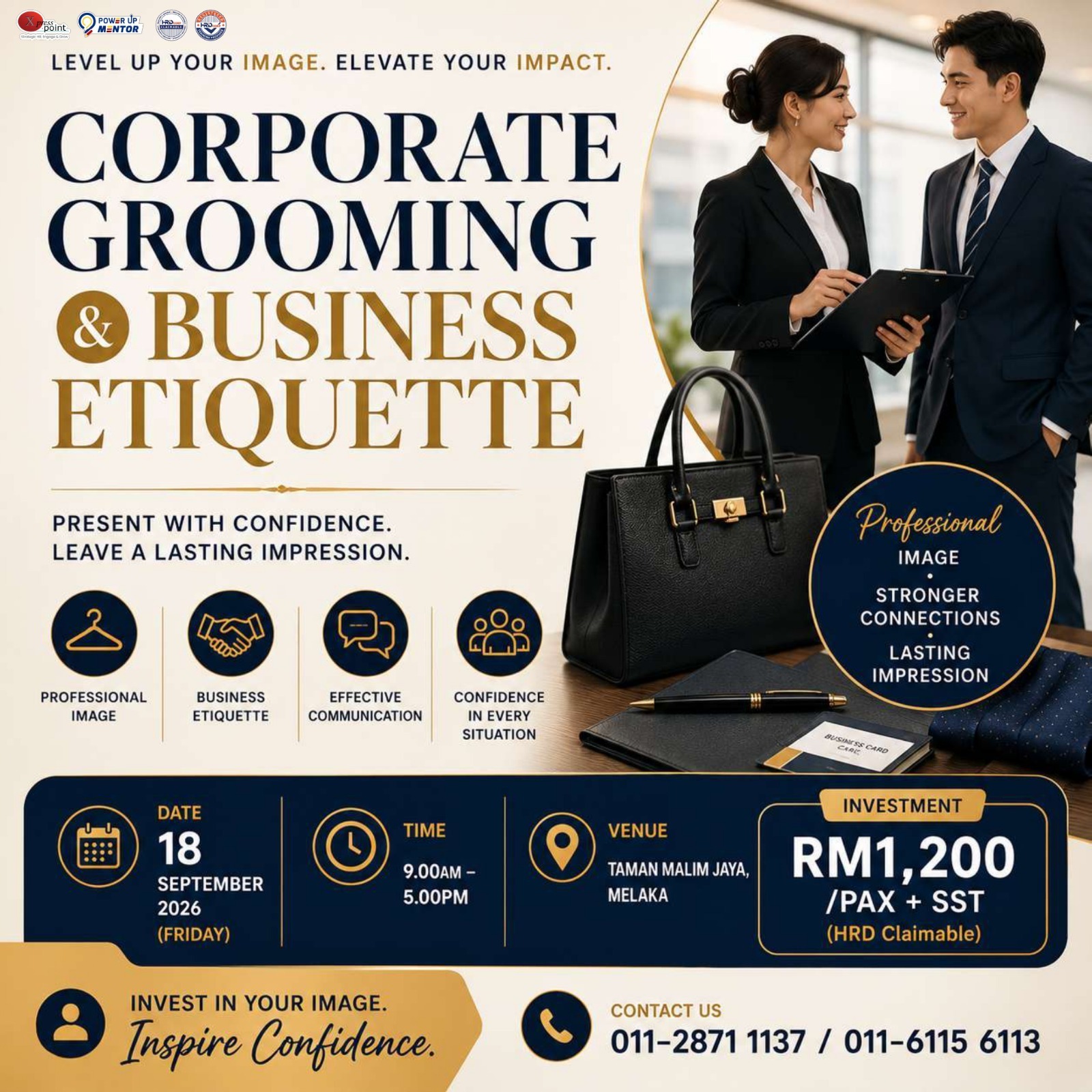 🎓 Corporate Grooming & Business Etiquette Poster
