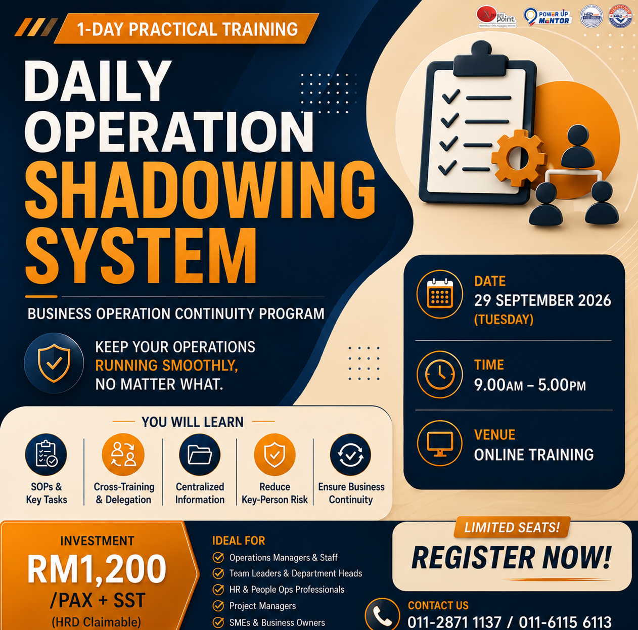 Daily Operation Shadowing System Poster