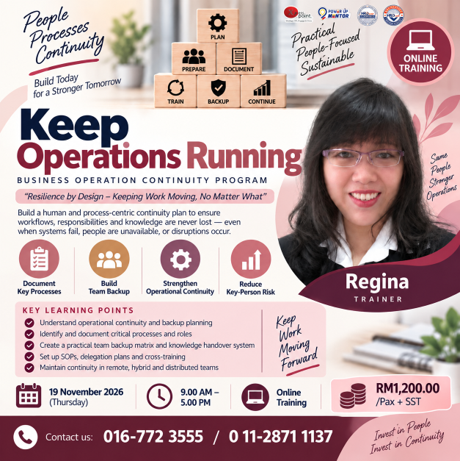 🚀 KEEP OPERATIONS RUNNING Poster